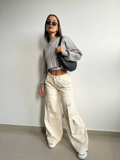 Wide Leg Mason | Crema