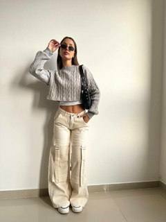 Wide Leg Mason | Crema - tienda online