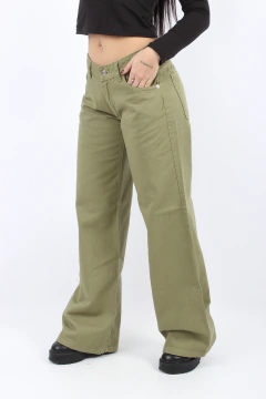 Wide Leg Amira | Verde Pistacho - comprar online