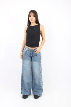 Wide Leg Mason | Azul nevado