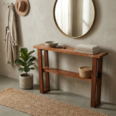 Mesa Recibidor Auxiliar de Madera Petiribi