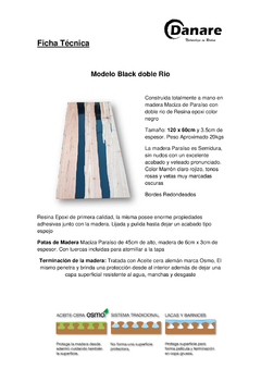 Imagen de Mesa Ratona Premium Modelo Black Doble Río