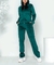 Conjunto feminino veludo de Plush Outono Inverno