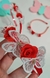 Borboletas Brancas com Rosas vermelhas - Estilosa Laços