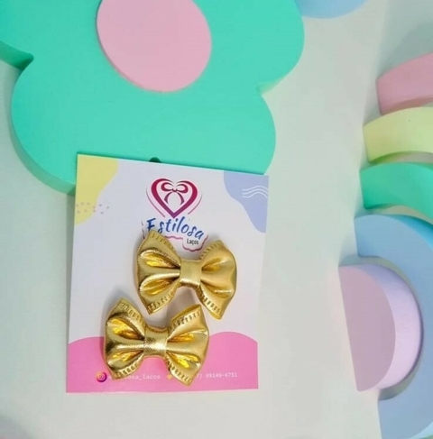 Mini Laço Dourado