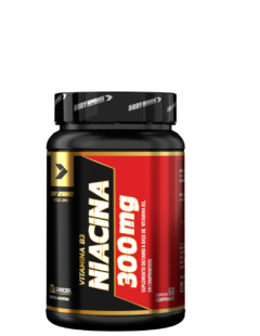 Niacina 300mg, Vitamina B3, 60 Comprimidos. Body Advance