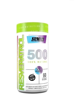 Resveratrol 500 Star Nutrition Antioxidante 60 Capsulas