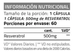 Resveratrol 500 Star Nutrition Antioxidante 60 Capsulas - comprar online