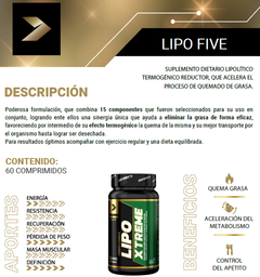 Lipo Extreme 60 Comprimidos. Quemador De Grasa Body Advance - Profitness