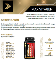 V-Mineral 60 Comprimidos - Multivitamínico Body Advance - Profitness