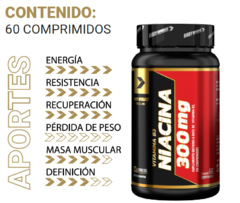 Niacina 300mg, Vitamina B3, 60 Comprimidos. Body Advance - comprar online