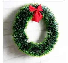 GUIRLANDA DE NATAL NEVADA 40CM FESTÃO DE PORTA