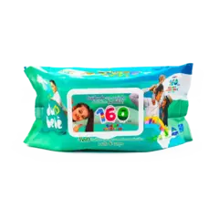 Toalha Umedecida Dubebê Com Flip 160 unidades
