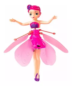 Fada Mini Boneca Cores Que Voa Sensor A Mão E Luz