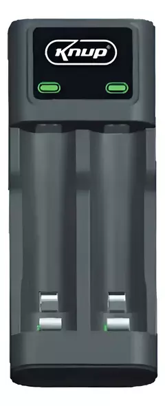 CARREGADOR DE PILHAS E BATERIAS AA/AAA