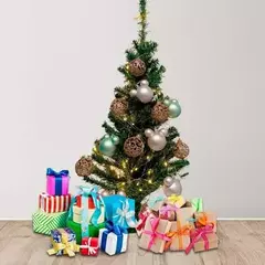 Árvore de Natal Silvestre 60cm de Altura Verde