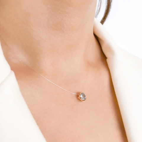 Colar Choker Nylon Ponto de Luz - comprar online