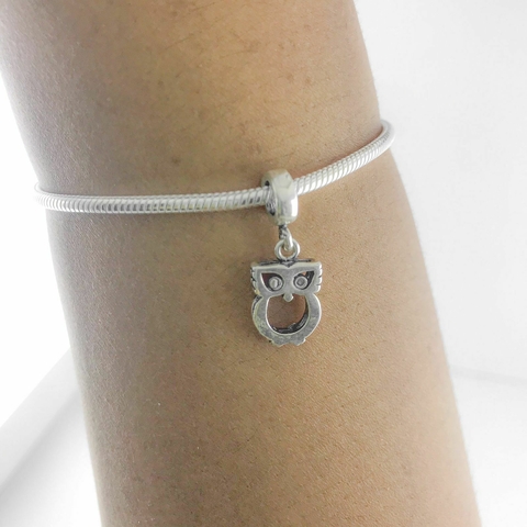 Pingente Prata 925 Berloque Coruja - comprar online