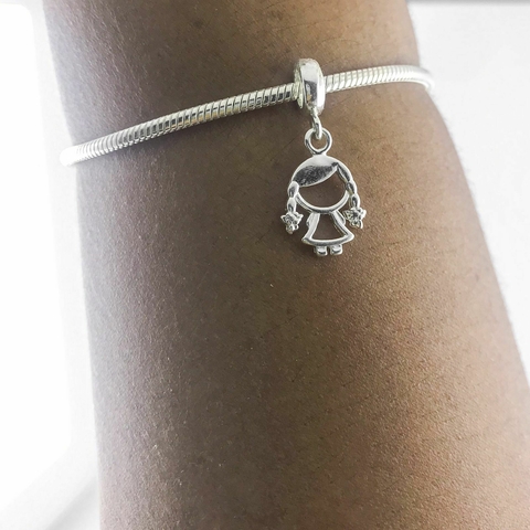 Pingente Prata 925 Berloque Menina - comprar online