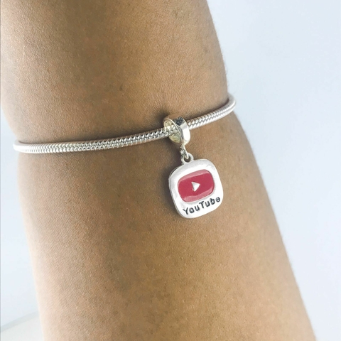 Pingente Prata 925 Berloque YouTube - comprar online