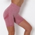 Calças de treinamento fitness cintura alta sem costura leggins curtas leggins f na internet