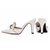 Sapato Scarpin Mule Revestida em Napa Off White e Taloneira Napa Preto. Torricella 67055C - comprar online
