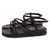Sandália Papete Birken Revestido em Napa Preto Torricella 800-814A - comprar online