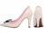 Sapato Scarpin Revestida em Napa Rosa e Taloneira Napa Bege Torricella 67060B - comprar online
