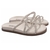 Sandália Papete Birken com Apliques de Strass na Cor Off White Torricella 597C na internet