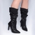 Bota Franzida Feminina com material espumado para maior conforto, na cor Preto. Torricella 65072A na internet