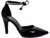 Sapato Scarpin Revestida em Verniz Preto e Taloneira Napa Preto Torricella 67016A