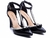 Sapato Scarpin Revestida em Verniz Preto e Taloneira Napa Bege Torricella 66058C