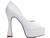 Sapato Meia Pata Feminina Revestida em Croco Branco e Taloneira Napa Bege Torricella 1.206A - loja online