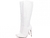 Bota Bico Fino Salto 12 Cano Alto com material espumado para maior conforto, na cor Branco Torricella 80005C - comprar online