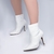 Bota Bico Fino Feminina material espumado para maior conforto, na cor Branco Torricella 65020B - loja online