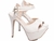 Sandália Meia Pata Feminina Revestida em Napa Off White e Taloneira Napa Bege Torricella 70.090B - loja online