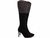 Imagem do Bota Bico Fino Cano Alto com material espumado para maior conforto, na cor Preto Torricella 900-910A