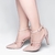 Sapato Scarpin Revestida em Verniz Rose e Taloneira Napa Bege Torricella 65054b
