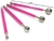 Kit 4 Boleadores Metal Rosa para escultura em cerâmica,confeitaria,Biscoito,hob - Virtual Store Silva