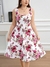 Vestido floral plus size