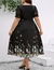 vestido flowers mangas princesa plus size - comprar online