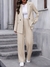 conjunto sastrero blazer y pantalón oversize