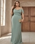 vestido off shoulder sage green flowy Plus Size XS al 4 XL - comprar online