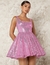 vestido ballerina sequins talle S
