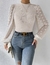 Blusa lanilla con mangas bordadas colores