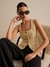 Top/chaleco sastrero tweed jacquard en internet