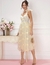 vestido microtul bordado 3D - Glow Fits importados