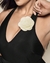 Maya enteriza negra con aplique flor  - comprar online