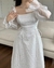 Vestido blanco jacquard - Glow Fits importados
