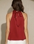 blusa satén halter - comprar online
